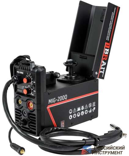 Изображение для Сварочный полуавтомат Brait MIG-200Q (встроенная горелка, MMA/MIG-MAG)