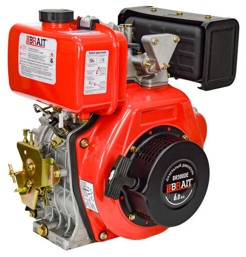 Изображение для Двигатель дизельный Brait BR300DE  (6 лс, электростартер, 25 мм)