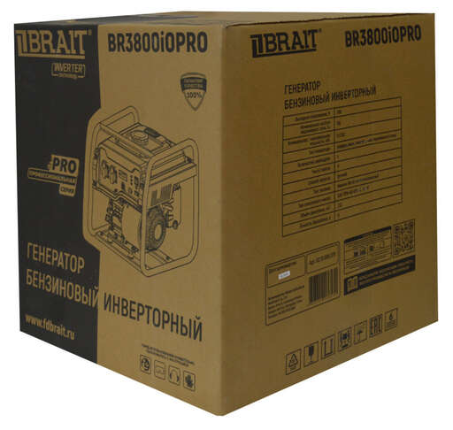 Изображение для Генератор бензиновый инверторный  BRAIT BR3800iOPRO (3.2 кВт, 9л)