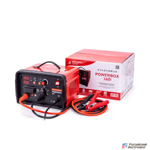 Изображение для Пуско-зарядное устройство Foxweld KVAZARRUS PowerBox 360I (таймер, цветная коробка)