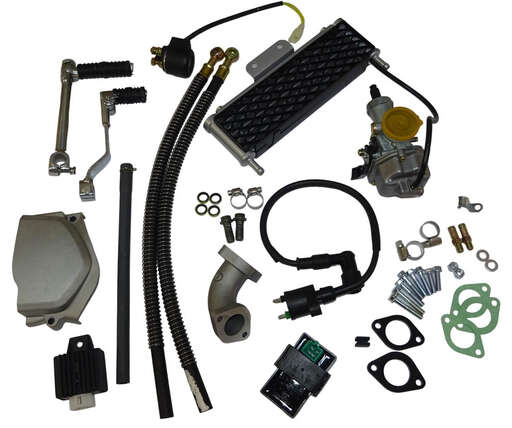 Изображение для Двигатель четырехтактный. 150 см3  YX-150 (1P60FMJ), масляное охлаждение, МКПП4, все вверх, эл+кикстартер, нижний электростартер для питбайков