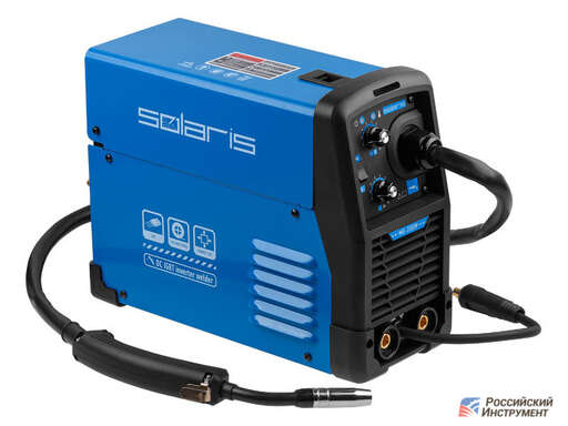 Изображение для Сварочный полуавтомат Solaris MIG-200EM (встроенная горелка, MMA/MIG-MAG)