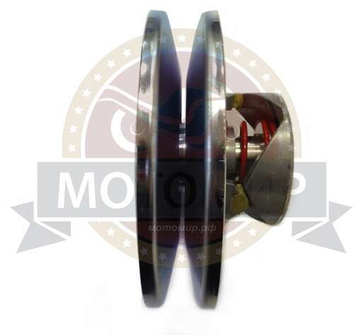 Изображение для Вариатор TAV2 40, на вал 19, в комплекте 2 шкива, КЛИНОВОЙ (вариатор-19.2мм, ведомый диск - 16.1мм)