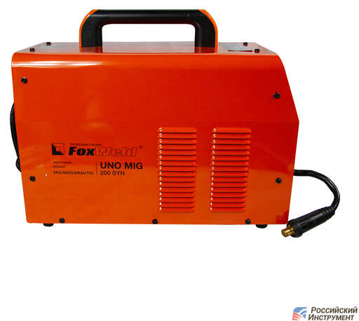 Изображение для Сварочный полуавтомат Foxweld UNO MIG 200 SYN (синергетическое управление, MMA/MIG-MAG/TIG LIFT)