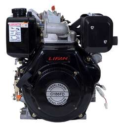 Изображение для Двигатель Lifan Diesel 186FD 6А ( 10 лс, электростартер, катушка 6А, вал 25.4 мм)