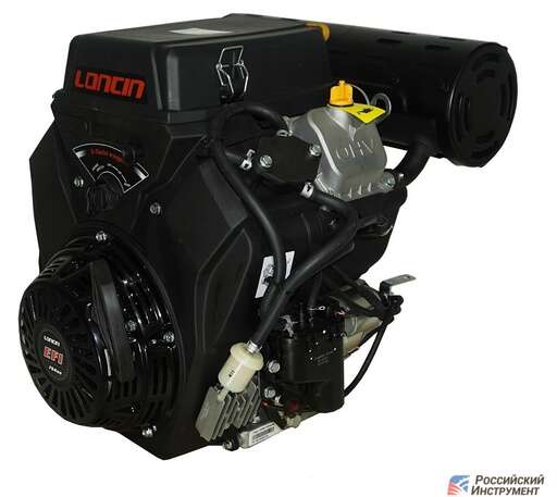 Изображение для Двигатель Loncin H765i 20А (30 лс, 25 мм, инжекторный, ручной стартер, электростартер, катушка освещения 20А)