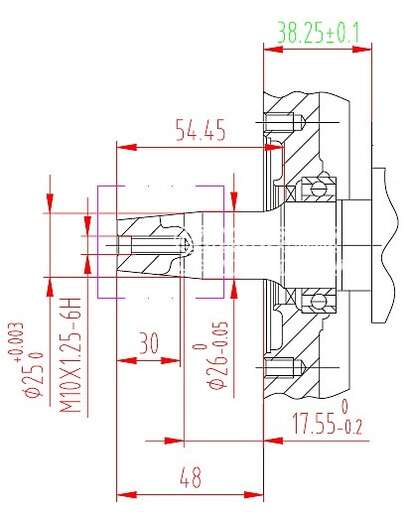 Изображение для Двигатель Lifan 188F-V (13 лс, под конус, длина 54,45 мм, для генератора)