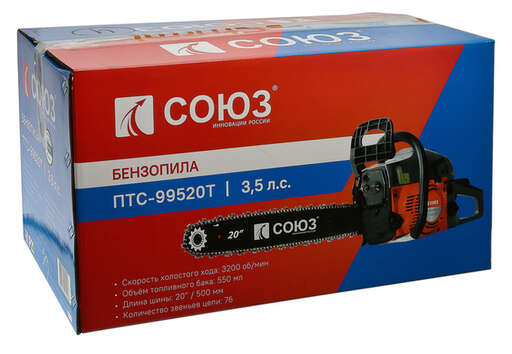 Изображение для Бензопила СОЮЗ ПТС-99520Т