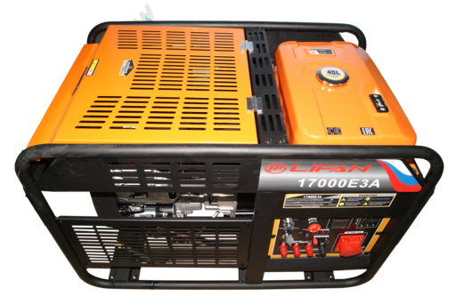 Изображение для Генератор бензиновый Lifan 17000E3А (17 кВт, 380В, электростартер, возможность автозапуска)