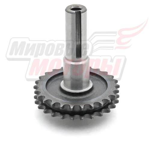 Изображение для Вал ведомый со звездой редуктора цепного МБ-2М 5-19 (168FL,168F-2L,170FL)
