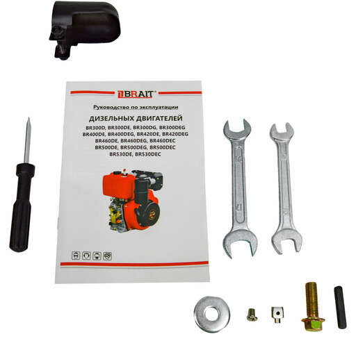 Изображение для Двигатель дизельный Brait BR420DE  (9 лс, электростартер, 25 мм)