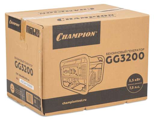 Изображение для Бензиновый генератор CHAMPION GG3200 (3.5 кВт)