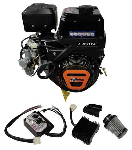 Изображение для Двигатель LIFAN KP460E PRO 18А (23 лс, электростартер, катушка 18А, мотоциклетный карбюратор)