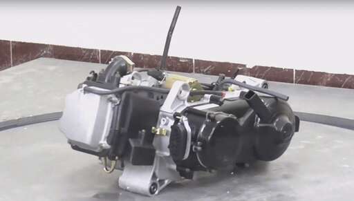 Изображение для Двигатель 4т. 150 см3 157QMJ (GY6-150) Dingo150 моноблок с редуктором в сборе и масл. охлажд.