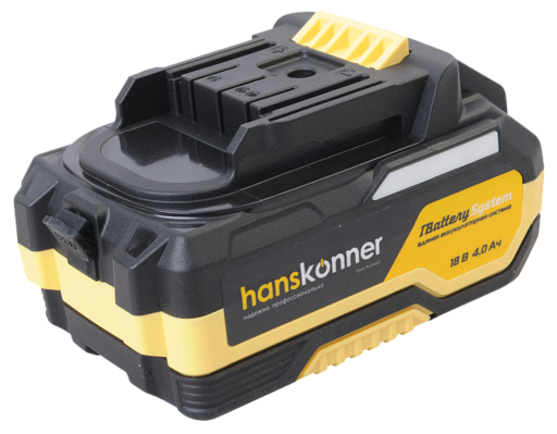 Изображение для HBP2004 аккумулятор Hanskonner 18 В, 1BatterySystem, 4.0 Ач, USB-разъем