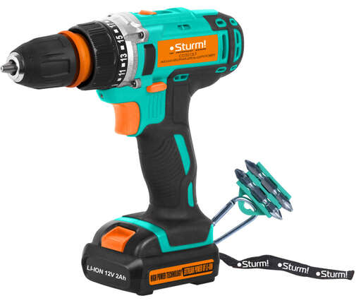 Изображение для Аккумуляторный шуруповерт Sturm! CD3212LT