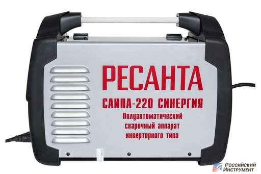 Изображение для Сварочный полуавтомат Ресанта САИПА-220 СИНЕРГИЯ (синергетическое управление, MMA/MIG-MAG/TIG LIFT)