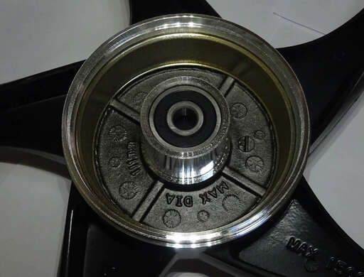 Изображение для Обод 17" задний литой, барабан. тормоз 1,6-17  Альфа, Дельта, Zodiak №3 черный (5 С-луч)