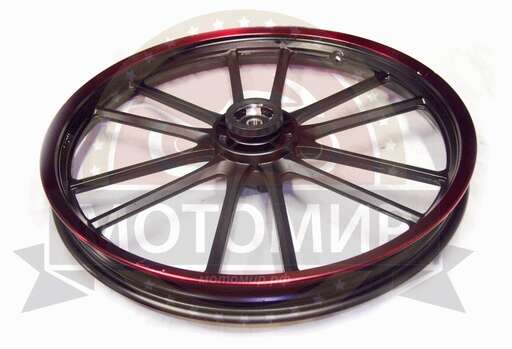 Изображение для Обод 18" передний литой,  диск. тормоз 1,6*18  STINGRAY  черный (4 отв.)