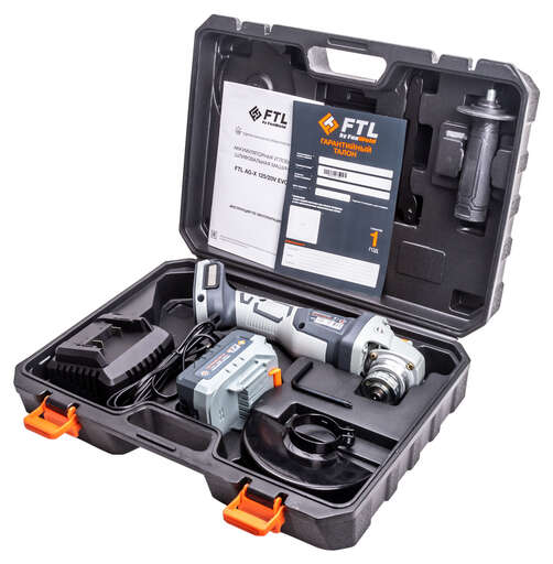 Изображение для Аккумуляторная угловая шлифовальная машина Foxweld FTL AG-X 125/20V EVO