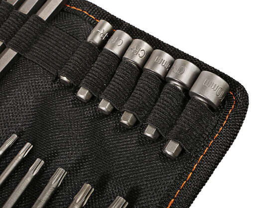 Изображение для Отвертка с насадками, 26 предметов, мягкий чехол, CrV Sturm!