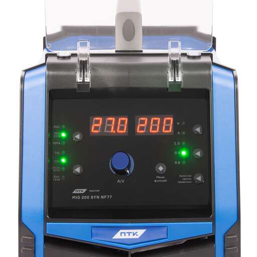 Изображение для Сварочный полуавтомат ПТК МАСТЕР MIG 200 SYN NF77 (синергетическое управление, MMA/MIG-MAG/TIG LIFT)