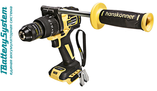 Изображение для Аккумуляторный шуруповерт Hanskonner HCD18165BL 1BatterySystem