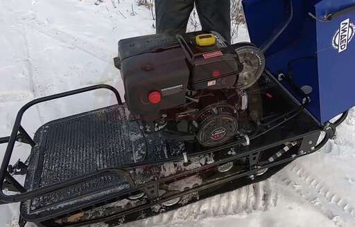 Изображение для Мотобуксировщик Лидер-1-2Т-15 РУ без лыжного модуля (Lifan 15 лс, электростартер, освещение, изменяемый угол атаки)