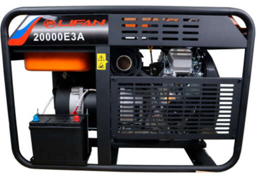 Изображение для Генератор бензиновый Lifan 20000E3А (19 кВт, электростартер, возможность автозапуска, 380В)