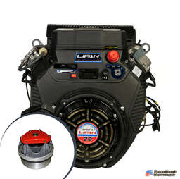 Изображение для Двигатель Lifan 2V80F-A 3A (29 лс, электростартер, катушка 3А) + вариатор Сафари