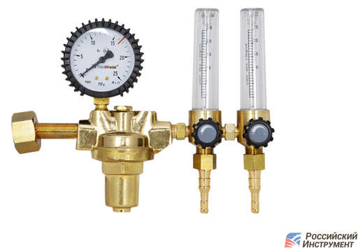 Изображение для Регулятор FoxWeld WR420-F2 (аргоновый/углекислотный, 1 манометр, 2 расходомера)