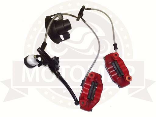 Изображение для Гидравлика передняя в сборе FALCON SPEEDFIRE 250см3 (1 ручка)(RF2B808)(L-750mm, 2 поршня, 2 суппорт)