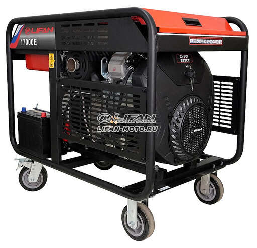 Изображение для Генератор Lifan 17000E (17 кВт, электростартер)