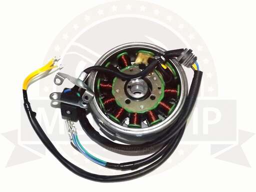 Изображение для Зажигание 157FMI в сборе с маховиком Трицикл Аякс, Хантер250, CrossFir 11 катушек (НАБОР)