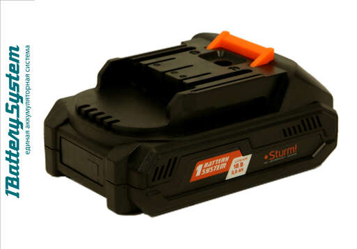 Изображение для SBP1802 аккумулятор Sturm!, 18В, 1BatterySystem, 2.0Ач