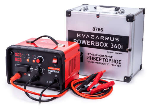 Изображение для Пуско-зарядное устройство Foxweld KVAZARRUS PowerBox 360I (таймер, алюминиевый кейс)
