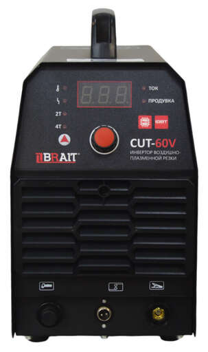 Изображение для Инвертор для воздушно-плазменной резки Brait CUT-60V (9.2 кВт, трехфазный)