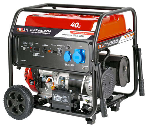 Изображение для Генератор бензиновый  Brait GB-6500SELM PRO (6.5 кВт, пусковой ток 12 кВт, возможность автозапуска)