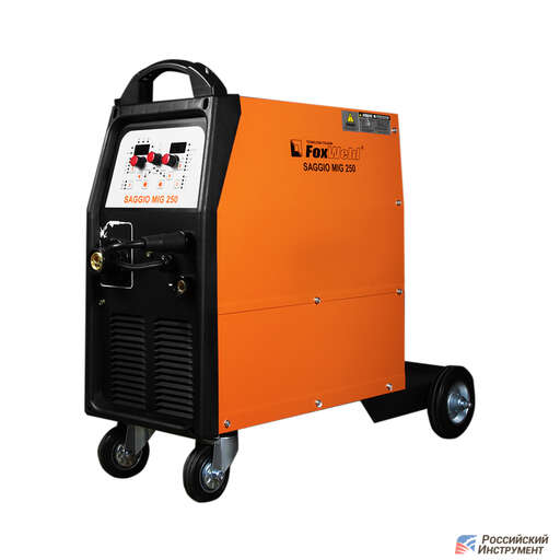 Изображение для Сварочный полуавтомат Foxweld SAGGIO MIG 250 (трехфазный, MMA/MIG-MAG/TIG LIFT, синергетическое управление)