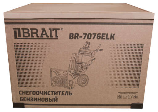 Изображение для Снегоочиститель бензиновый Brait BR-7076ELK (7 лс, электростартер, фара, 6 вперед/2 назад)