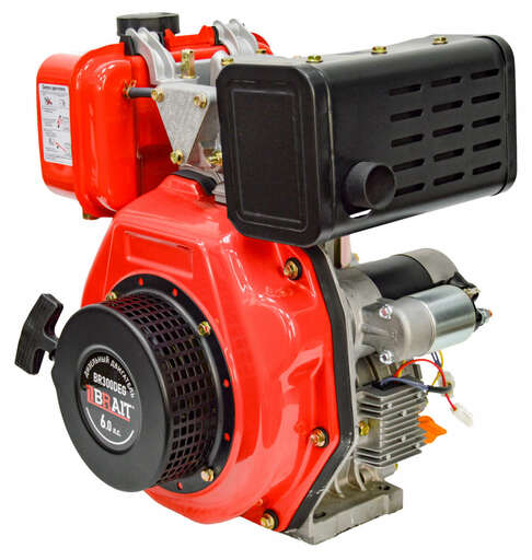Изображение для Двигатель дизельный Brait BR300DEG  (6 лс, электростартер, шлицы 25 мм)