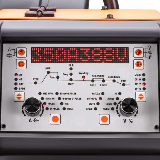 Изображение для Сварочный полуавтомат SAGGIO MIG 350 HS DP (MIG/MAG, MMA, TIG Lift, MIG Pulse, MIG Double Pulse)