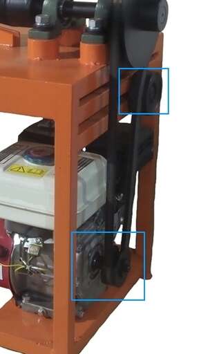 Изображение для Ведущий шкив и натяжной ролик для дровокола СДК-1