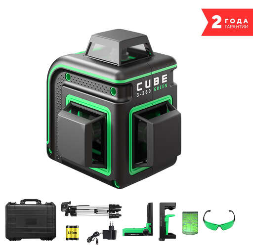 Изображение для Лазерный уровень ADA CUBE 3-360 GREEN ULTIMATE EDITION