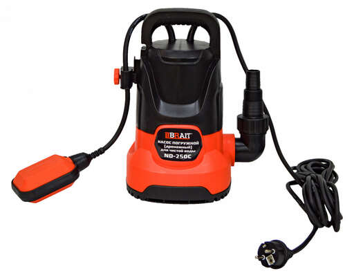 Изображение для Насос дренажный погружной Brait ND-250C (0.25 кВт, чистая вода)
