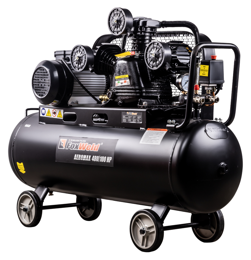 Компрессор масляный ременной Foxweld AEROMAX 480/100 HP (1.1 кВт)