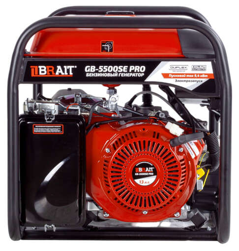 Изображение для Генератор бензиновый Brait GB-5500SE PRO (5.5 кВт, электростартер, возможность автозапуска, пусковой ток 9.4 кВт)