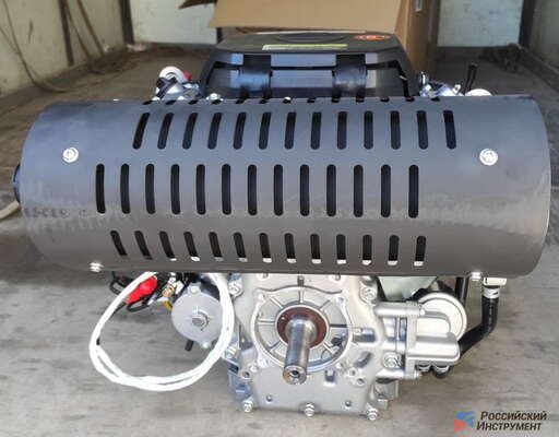 Изображение для Двигатель бензиновый Zongshen GB750EFI 20А (30 лс, 25.4 мм, инжектор, электростартер, катушка 20А)