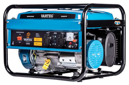 Изображение для Бензиновый генератор VARTEG G3500 (3.5 кВт)