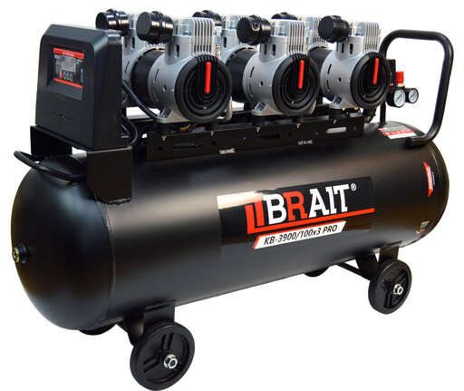 Изображение для Компрессор воздушный Brait KB-3900/100X3 PRO (3.9 кВт)